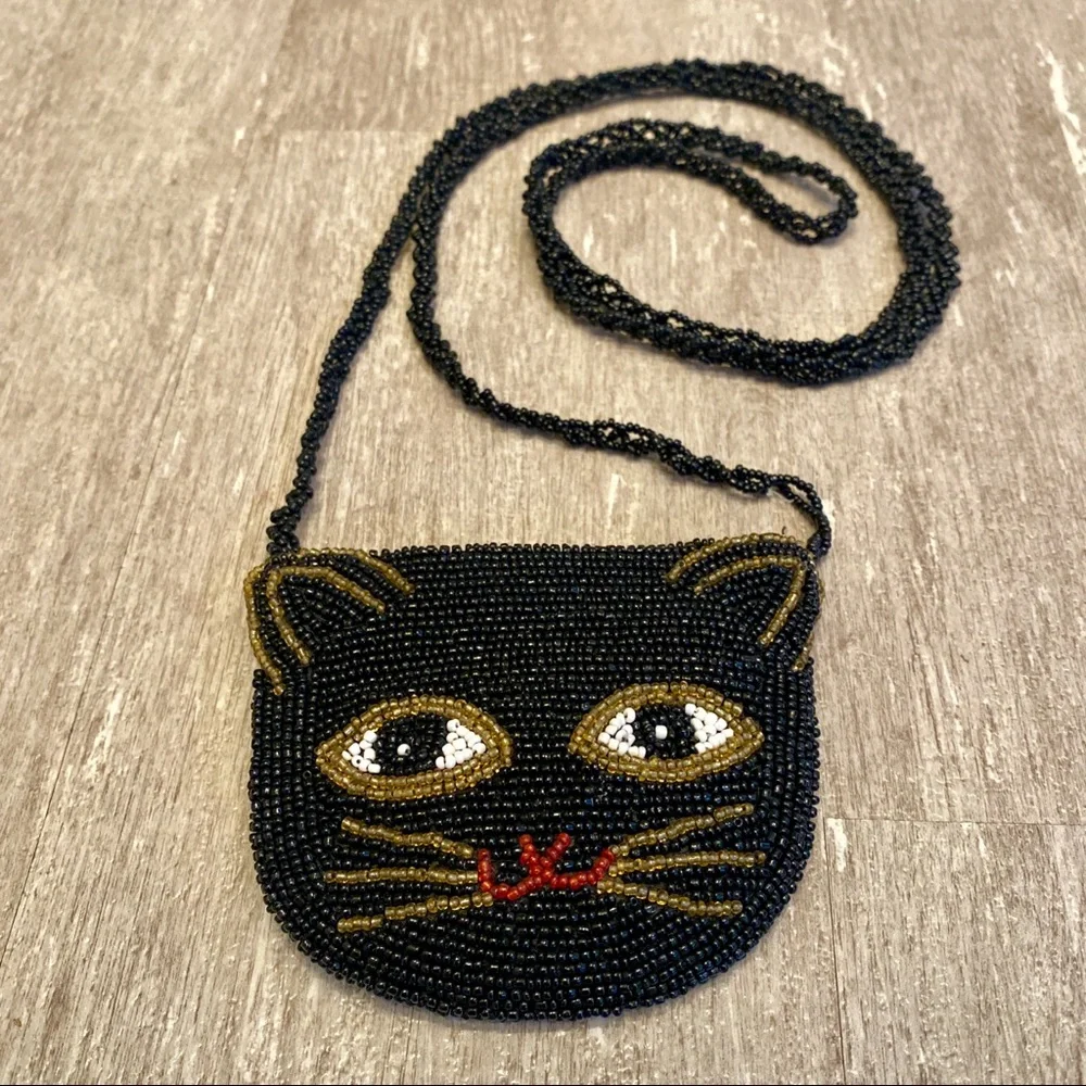 Vintage 90’s Black Cat Mini Purse - Picture 3 of 11
